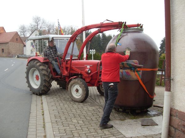 unsere „kleine Vase“ am Parkplatz